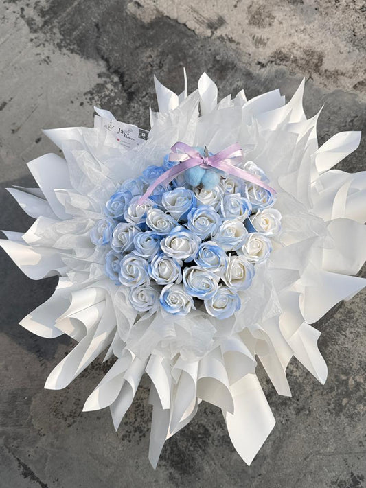 Blue Ocean Rose Bouquet 2